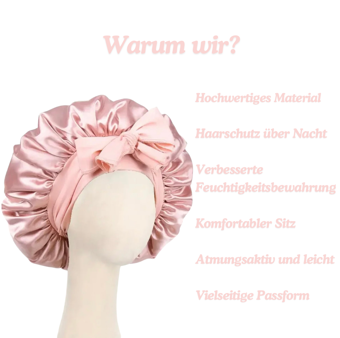 Satin Schlafhaube